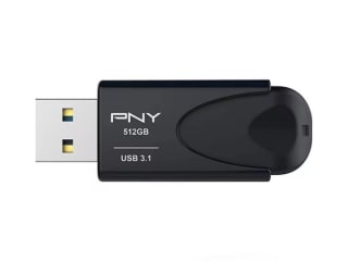 PNY Memoria USB Attaché 4 3.1, Negro, 512 GB por 23,25€.
