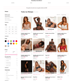 Rebajas de hasta 50% Hunkemöller y 20% extra ropa de mujer