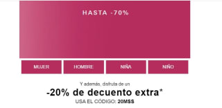 20% extra en tu compra desde zacaris