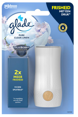 Glade Touch & fresh pure clean linen voor €0,03 na cashback via Tikkie bij de AH