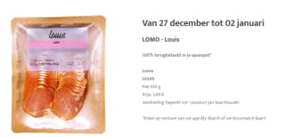 Gratis Lomo van Louis 100% terugbetaald op Euromatch kaart