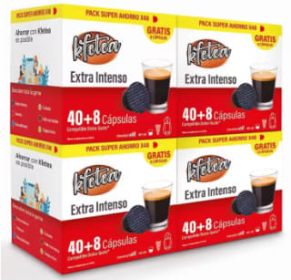 Extra Intenso Kfetea 4 cajas de 48 capsulas compatibles Dolce Gusto total 192 cápsulas por solo 16,95€