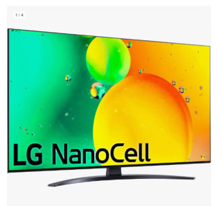 Televisor LG 43NANO766QA 43" LED NanoCell UltraHD 4K HDR10 Pro por 325.69€ (Cuenta Nueva 312.69€)