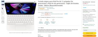 Magic Keyboard para iPad Pro y iPad Air Reacondicionado por $2,686 en Amazon