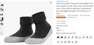 Falke dames cosyshoe anti-slip slofsokken voor €11,15