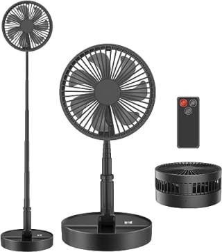 Receive a LBSTP portable standing rechargeable pedestal fan from Amazon for only £18.99
