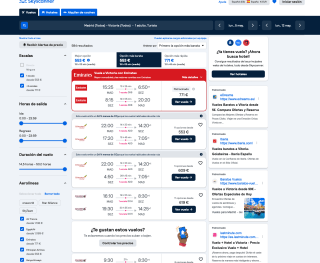 Vuelos ida y vuelta Madrid - La Victoria desde 553€ con Skyscanner