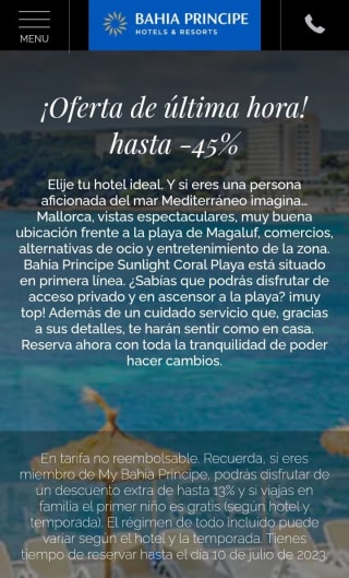 Hasta -45% con -13% de Descuento Extra con my Bahía Príncipe.