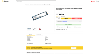 SSD Kingston NV2 1TB M.2 PCIe 4.0 NVMe por solo 55,30€