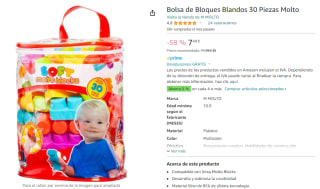 Molto Bolsa de Bloques Blandos 30 Piezas por 7,48€