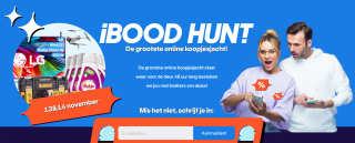 Tot 95% korting in de iBOOD Hunt op 13 & 14 november 2024