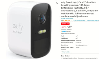 Eufycam 2C - 1 beveiligingscamera/ IP camera voor €69 bij Amazon
