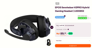 EPOS H3 Pro Hybrid - Sennheiser Gaming Headset voor €89,99 bij Ibood
