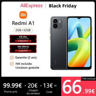 Xiaomi-smartphone Redmi A1 versión Global, 2 GB + 32 GB