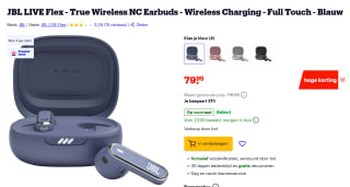 JBL Live Flex Blauw voor €79,95 bij Bol
