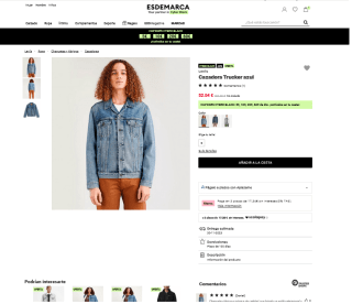 Cazadora trucker Levi's Hombre por 52,04€