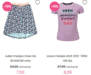 20-70% korting op alles van Looxs, Jubel en Sturdy bij Kixx