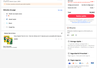 Fairy Original Todo En Uno Pack de 2 Bolsas de 41 Cápsulas para Lavavajillas (82 Cápsulas) por solo