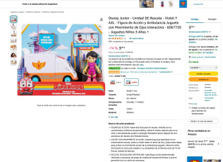 Figura Disney Junior Unidad de Rescate: Violet y AXL de Acción y Ambulancia Interactiva (3+ años) por solo 3,89€