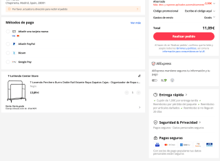 Perchero Burro Doble Rail T-Lovendo por solo 11,09€
