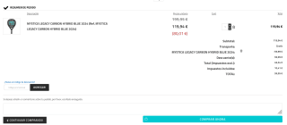 Mystica legacy carbon hybrid blue 2024 a tan solo 59,95€