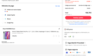 Redmi Pad Pro 6GB 128GB a tan solo 156,75€