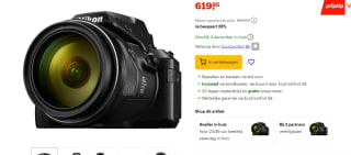Nikon Coolpix P950 Zwart voor €619,95 bij Bol.com