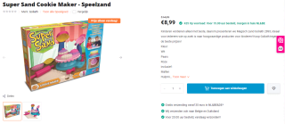 Super Sand Cookie Maker - Speelzand voor €8,99 bij Jouwoutlet