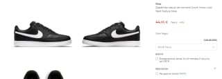 Zapatillas Nike Court Vision Low por 44,95€ varios colores