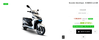 Scooter Électrique E-NEKO 2,4 kW à 1390€