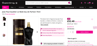 Jean Paul Gaultier Le Male Eau de Parfum - £52.40