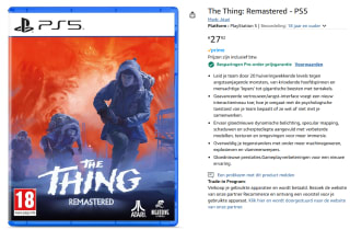 The Thing: Remastered voor €27,92 via Amazon