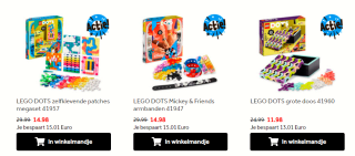 Tot 50% korting op Lego Dots bij Intertoys