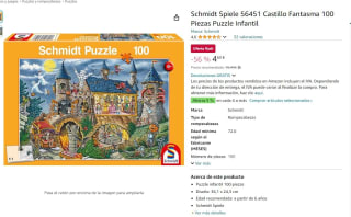 Puzle infantil Marca Schmidt Spiele 56451 Castillo Fantasma 100 Piezas por 4,50€