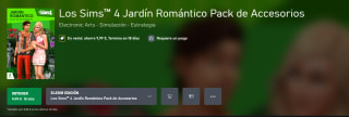Xbox Gratis Los Sims 4 Jardín Romántico Pack de Accesorios