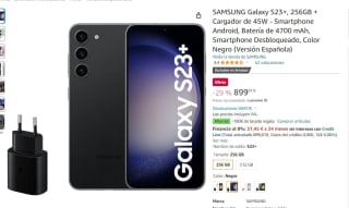 Smartphone Samsung Galaxy S23+ 256GB + Cargador de 45W por 899€