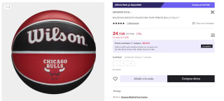 Balón de Basket Wilson Team Tribute Chicago Bulls por 14.48€