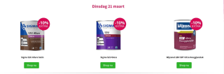 10% korting op geselecteerde producten bij verfwinkel.nl