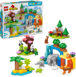 LEGO DUPLO 3-in-1 families van wilde dieren 10446 voor €48,04 bij Amazon