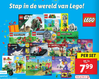 Tot 33% korting op heel veel LEGO bij Lidl