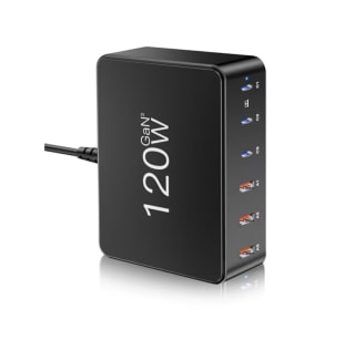 Cargador USB C 120W con 3 PD Tipo C y 3 USB-A QC por solo 21,99€