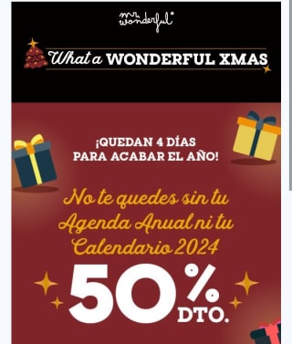 Descuento en agendas y calendarios de -50%