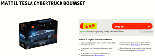 Mega Construx Tesla Cybertruck Bouwset - Ultiem Bouwspeelgoed voor €49,99 bij Kruidvat