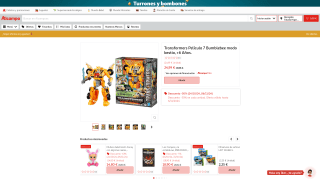 Transformers Película 7 Bumblebee Modo Bestia por 24,99€