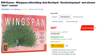 Wingspan Azië uitbreiding (999games) voor €30,39 bij Bol