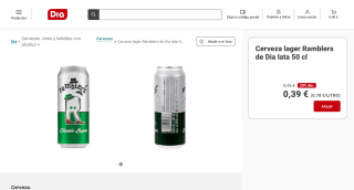 Cerveza lager Ramblers de Dia por 0,39€