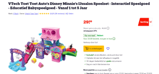 VTech Toet Toet Auto's Disney Minnie's IJssalon Speelset voor €29,99 bij Bol