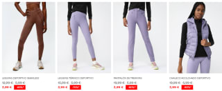 Ropa deportiva mujer por 2,99€ y 3,99€