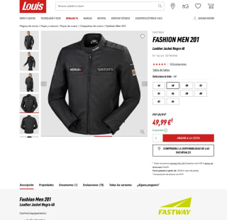 Chaqueta Fashion Men 201 cuero de búfalo por solo 49,99€