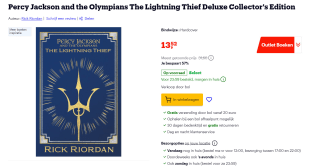 Percy Jackson and the Olympians The Lightning Thief Deluxe Collector's Edition voor €13,52 bij Bol.com